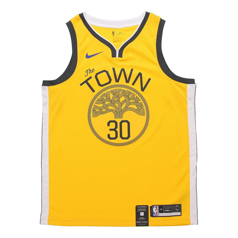 Dres Nike Golden State Warriors Stephen Curry Earned Edition Swingman Jersey Žltá | BQ1159-731
