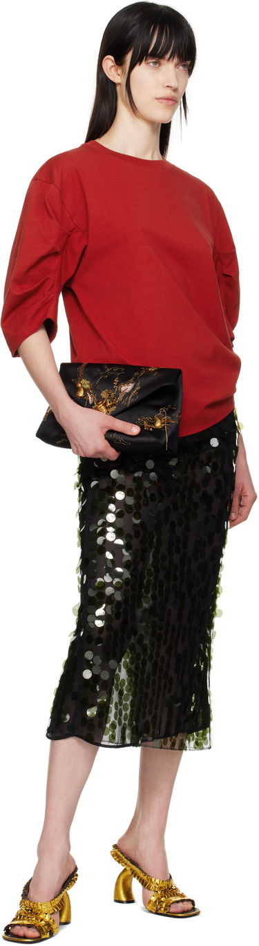 Kabelka Dries Van Noten Dries Van Noten Large Embroidered Envelope Clutch Čierna | 251-011513-696, 3