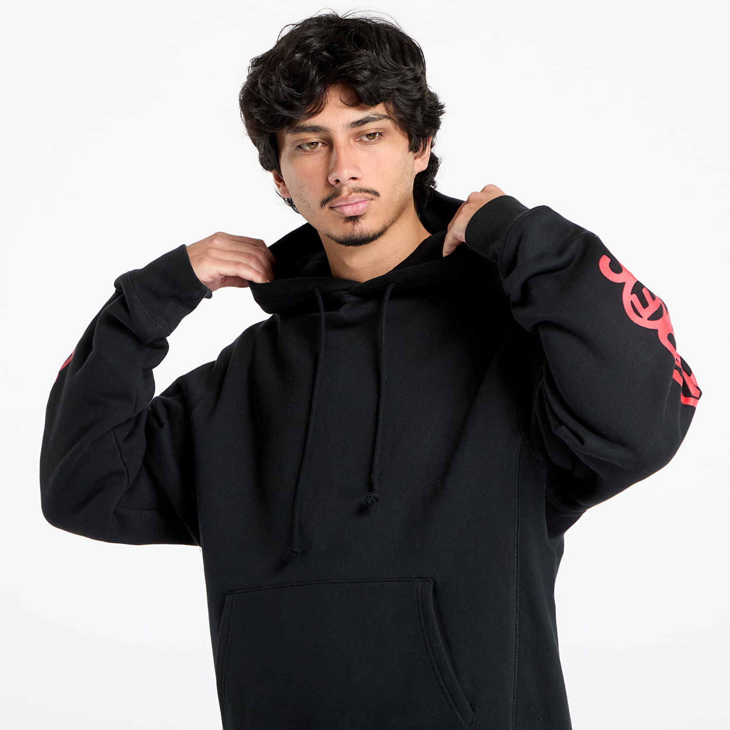 Mikina Pleasures PLEASURES Fanzine Hoodie Čierna | P25SU075 BLACK, 1