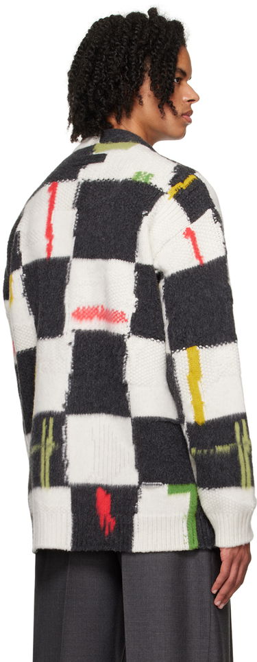 Sveter ZEGNA ZEGNA x The Elder Statesman Check Cardigan Rôznofarebný | TCW35A6-CRG, 2