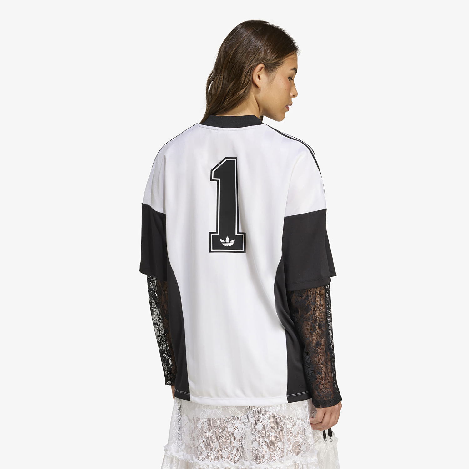 Dres adidas Originals adidas Originals Longsleeve Lace Jersey Čierna | KD2297, 1
