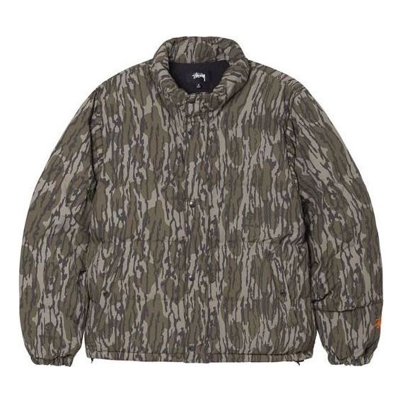 Prešívaná bunda Stüssy Mossy Oak Down Puffer Jacket Zelené | 115625