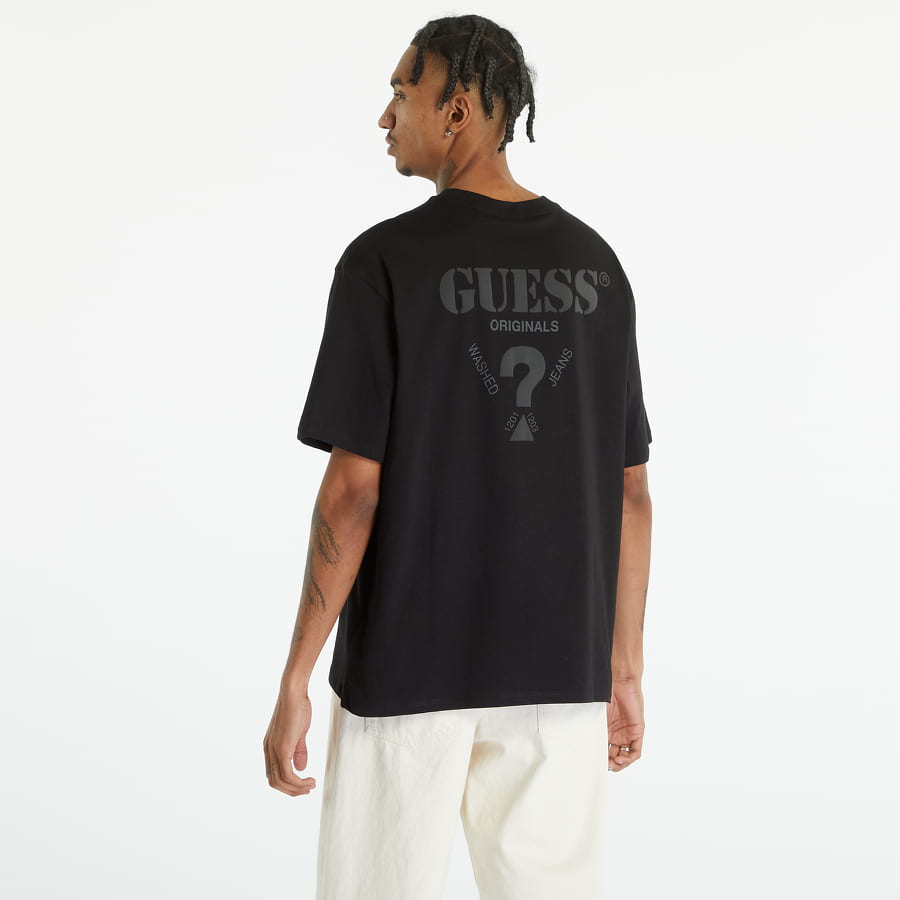 Tričko GUESS Go Triangle Logo Tee Čierna | M3GI71K9XF3-JBLK, 1