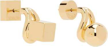 Náušnice Jacquemus Silver La Casa 'Les puces Nodo' Earrings Metalická | 24H241JW715-5845, 2
