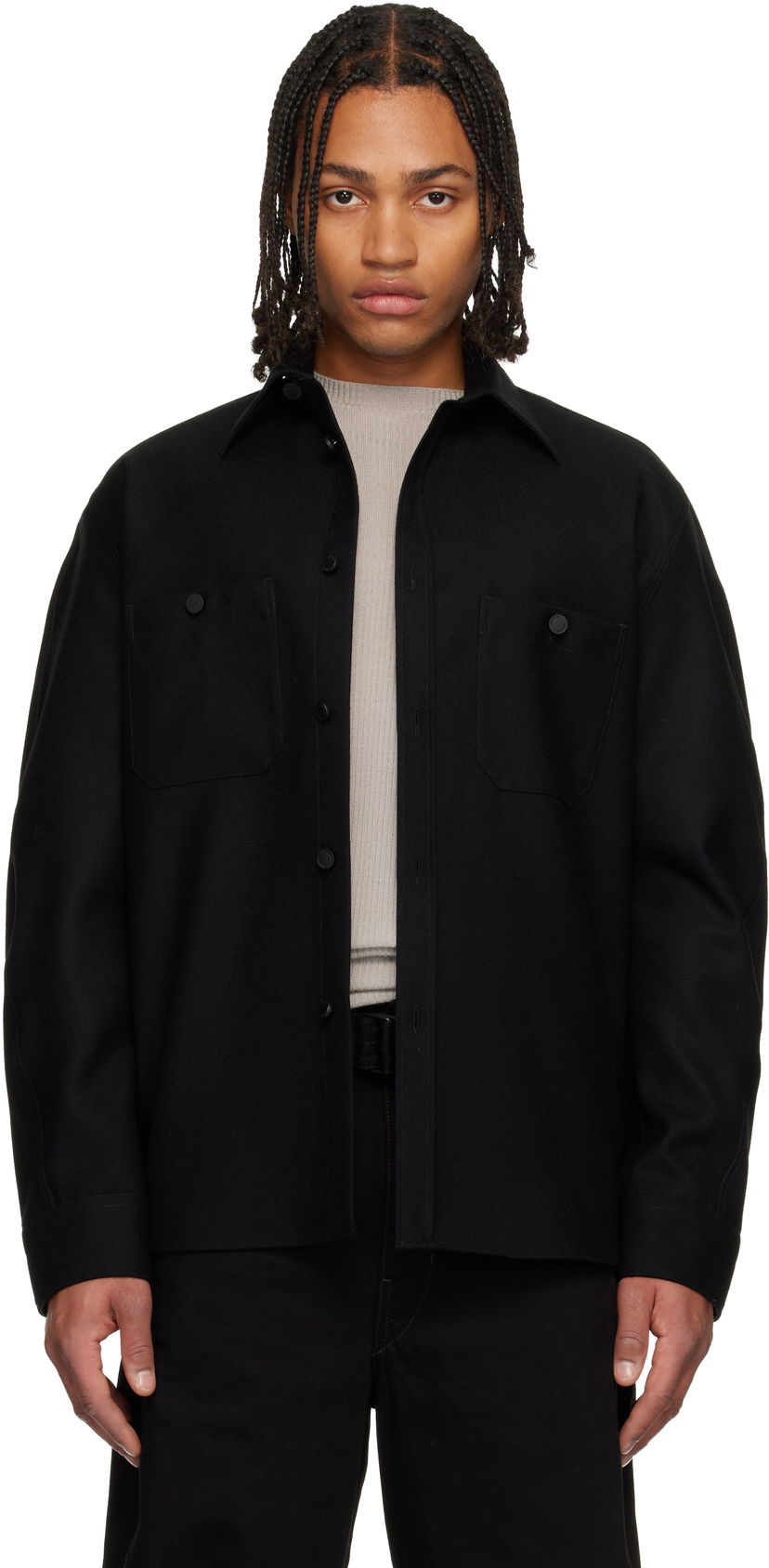 Košeľa Givenchy Couture Seam Shirt Čierna | BM615714XM001