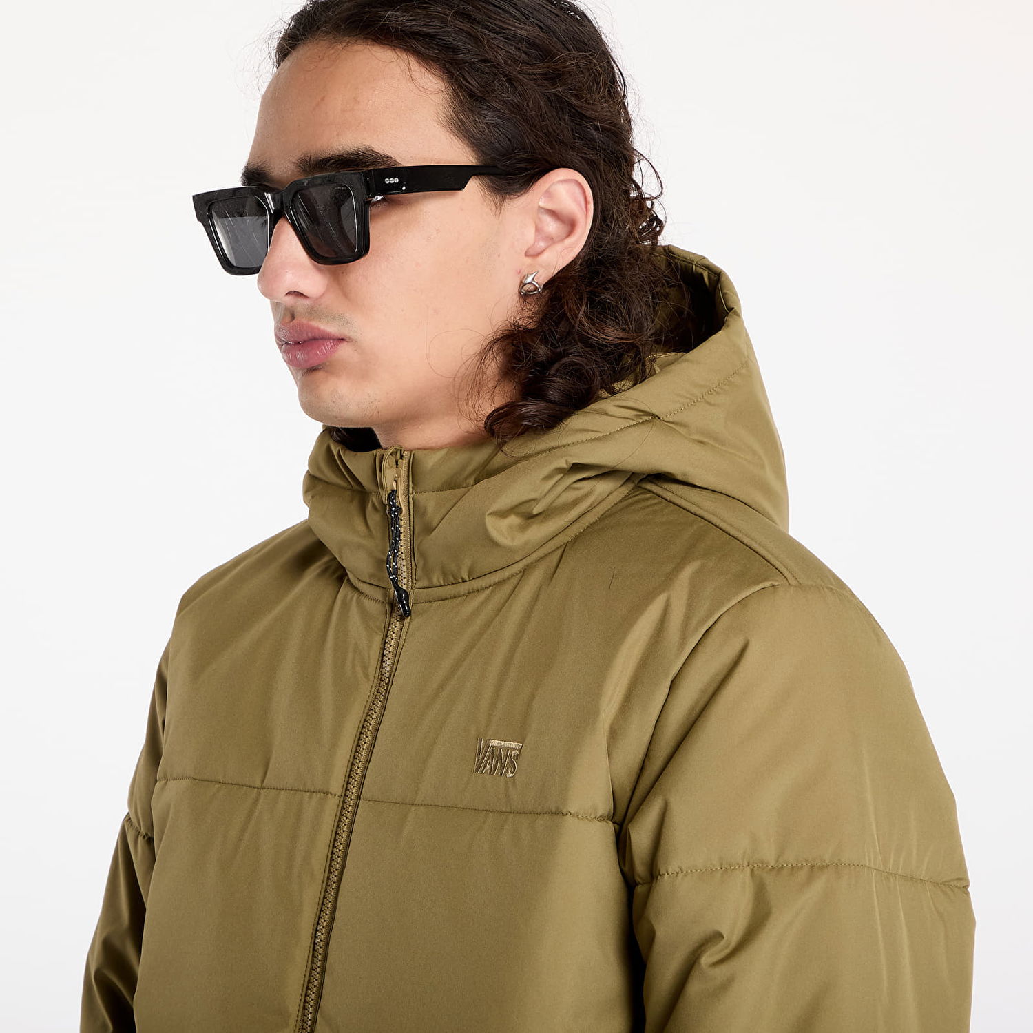 Bunda Vans Jacket Mte Norris Puffer Gothic Olive M Béžová | VN000HN6CUQ1, 1