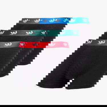 Boxerky adidas Originals adidas Comfort Flex Cotton Trunk 3-Pack Boxer Briefs Čierna | 4AR002-900, 0