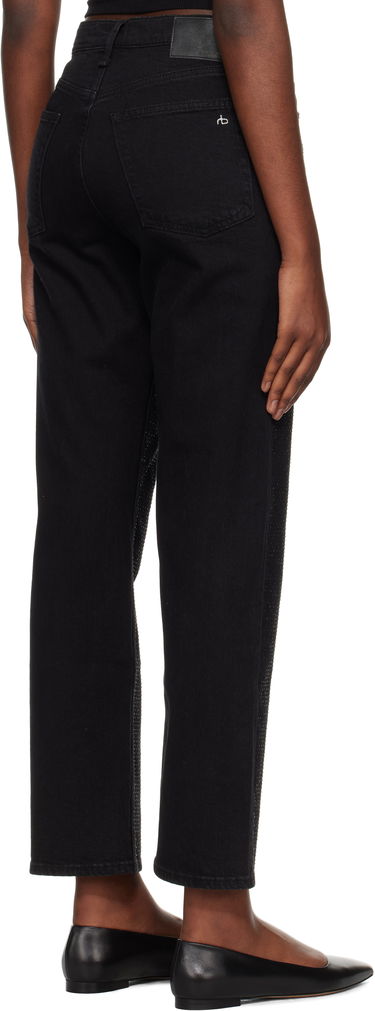 Džínsy rag & bone rag & bone Harlow Straight Jeans Čierna | WDD24F2956FMSI, 2