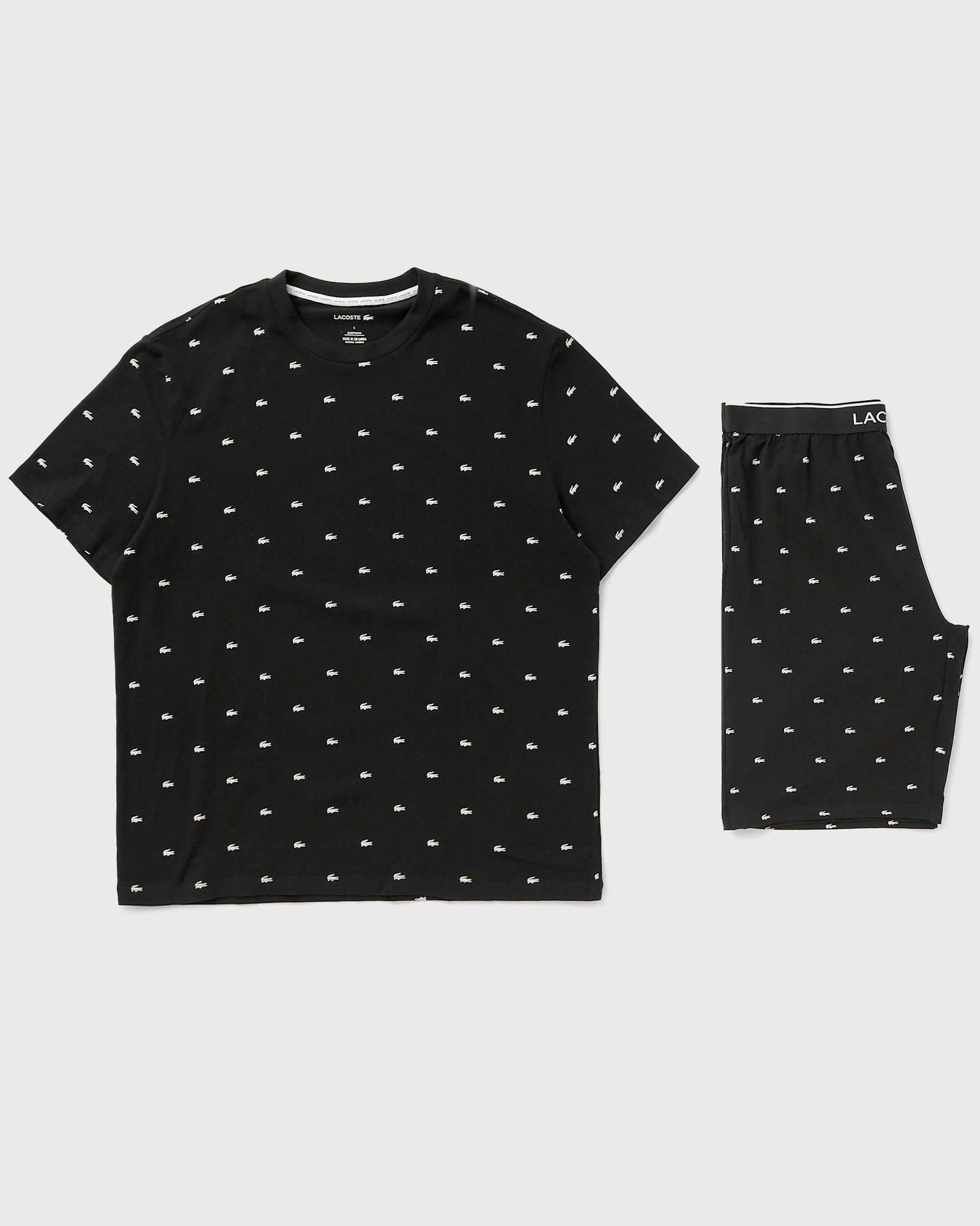 Pyžamo Lacoste LOUNGEWEAR PYJAMA SET Čierna | 4H3304-258, 0