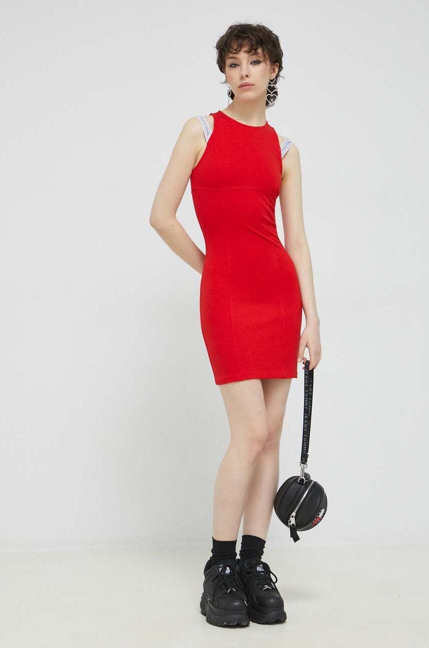 Šaty Tommy Hilfiger Dress Červená | DW0DW15350.PPYX, 0