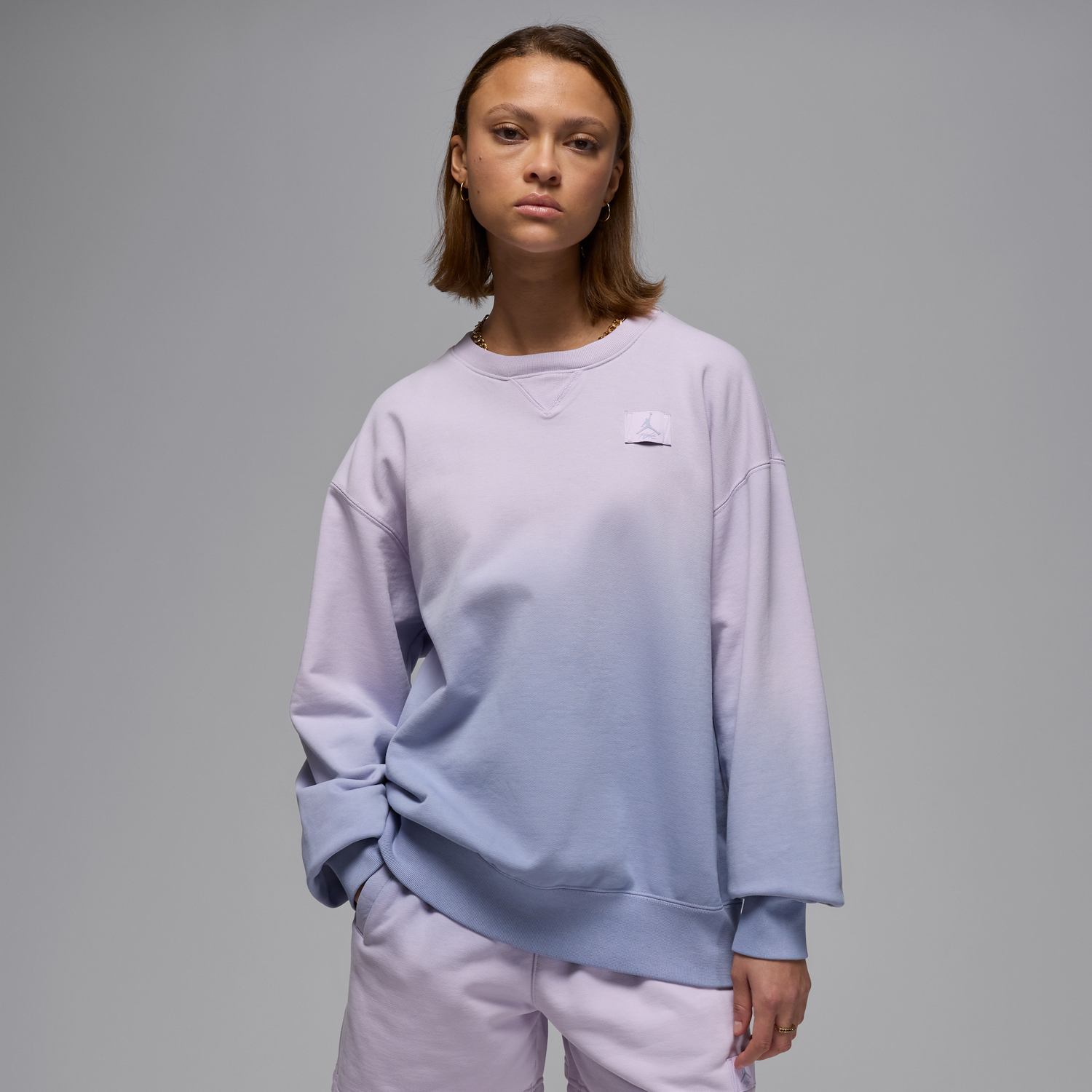 Sveter Jordan Jordan Flight Fleece Crew Sweatshirt Fialová | HJ0032-530, 0