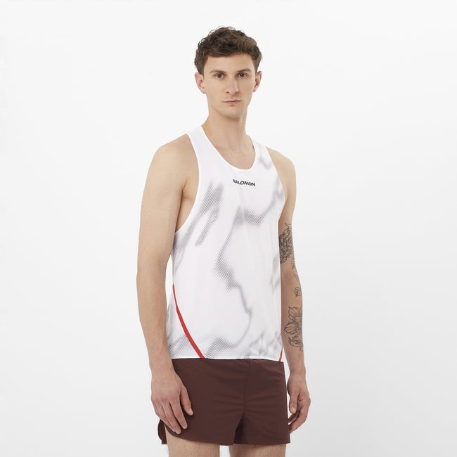 Tielko Salomon S/LAB Speed Singlet Biela | LC2693900, 0