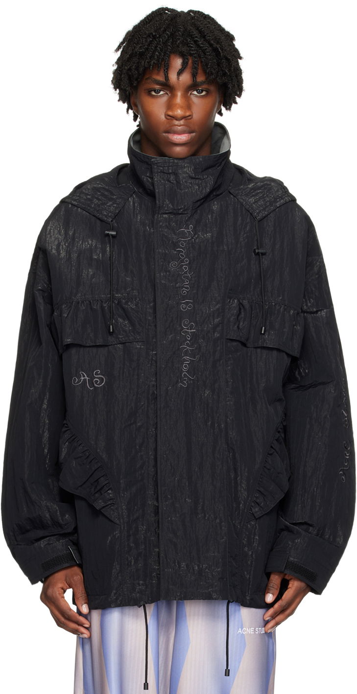 Bunda Acne Studios Embroidered Čierna | B90715-, 0
