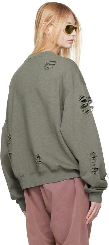 Mikina Acne Studios Green Printed-Logo Sweatshirt Zelené | CI0179-, 2