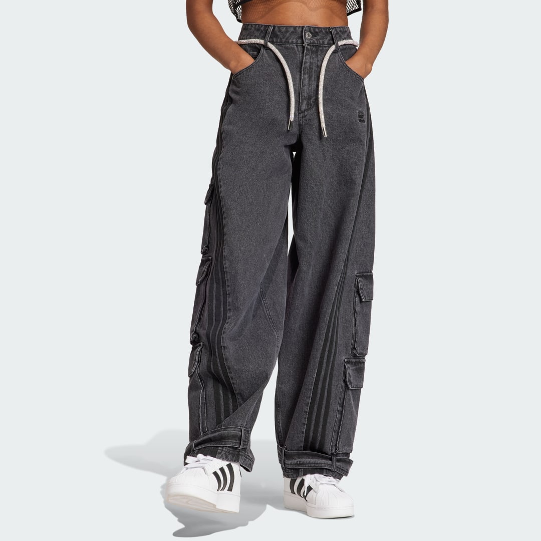 Džínsy adidas Originals Adilenium Denim Cargo Čierna | IV9345, 1