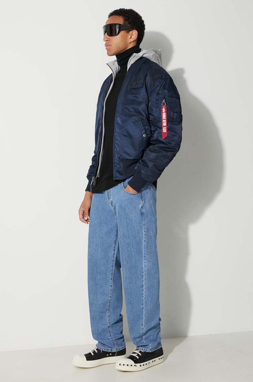 Bomber bunda Alpha Industries Alpha Industries MA-1 D-Tec Winter Bomber Jacket Modrá | 183110.07, 1