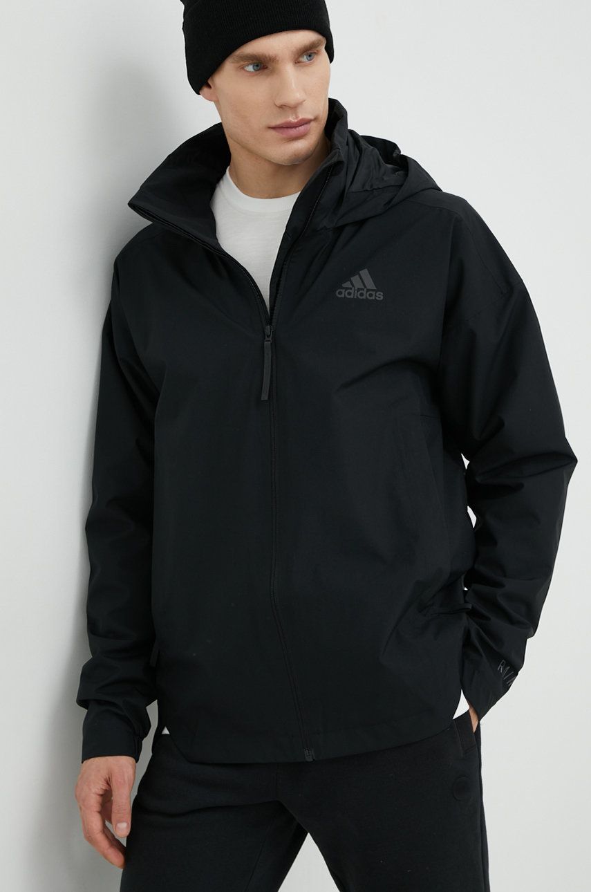 Vetrovka adidas Originals Traveer Rain.Rdy Jacket Čierna | HG6016, 0