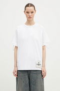 Distressed Tie-Sleeve Graphic T-Shirt