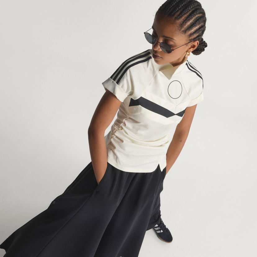 Tričko adidas Performance Reconstructed Mock Neck Short Sleeve Top Biela | KC6531