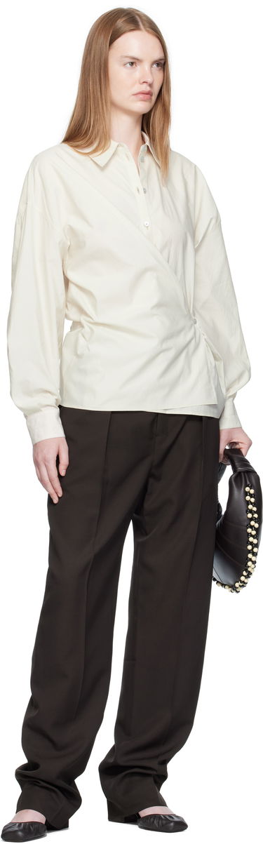 Košeľa LEMAIRE Straight Collar Twisted Shirt Biela | SH1141 LF1500, 3