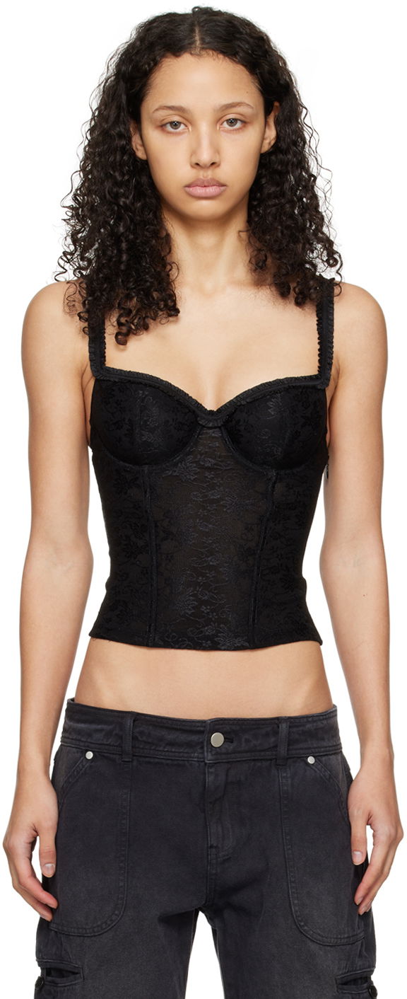 Podprsenka GUIZIO Guizio Sella Lace Corset Top Čierna | R24116K034, 0