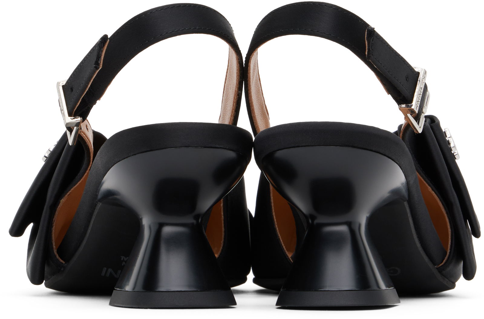 GANNI Bow Kitten Heel Pumps