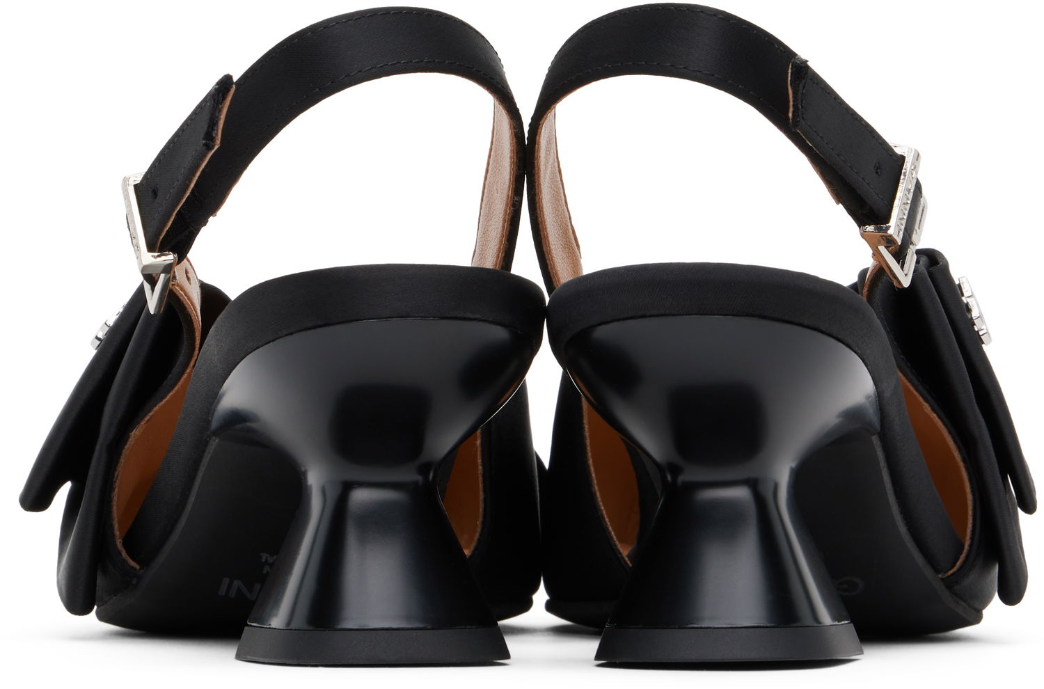 Tenisky a topánky GANNI GANNI Bow Kitten Heel Pumps Čierna | S2848, 1