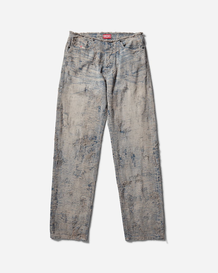 Džínsy Diesel Distressed Straight Denim Pants Modrá | A16489 01