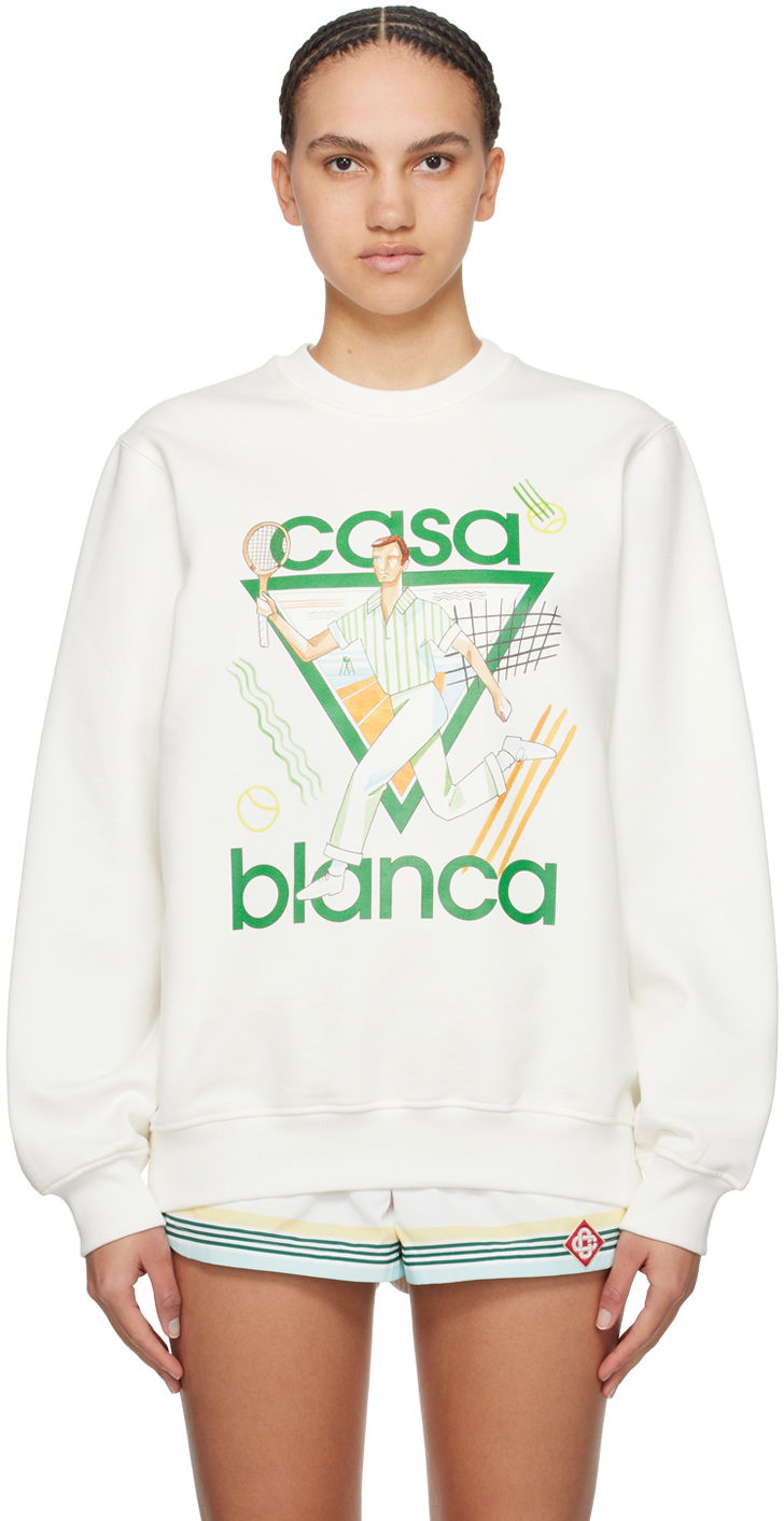 Mikina Casablanca 'Le Jeu' Sweatshirt Biela | U-MPS24-JTP-001-02