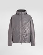 Dolce & Gabbana Padded Leather Hooded Jacket