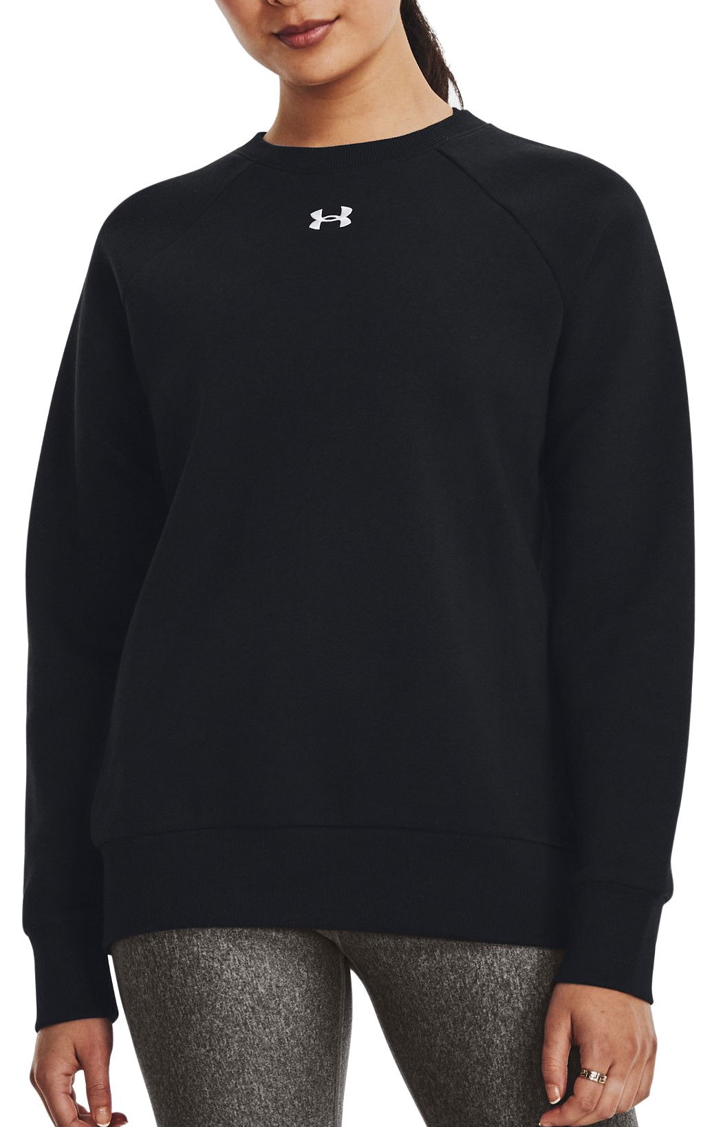 Mikina Under Armour Rival Fleece Crew Sweatshirt Čierna | 1379508-001, 0