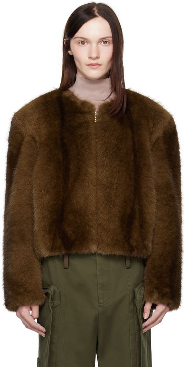 Bunda STAND STUDIO Faux-Fur Jacket Hnedá | 66411-9019, 0
