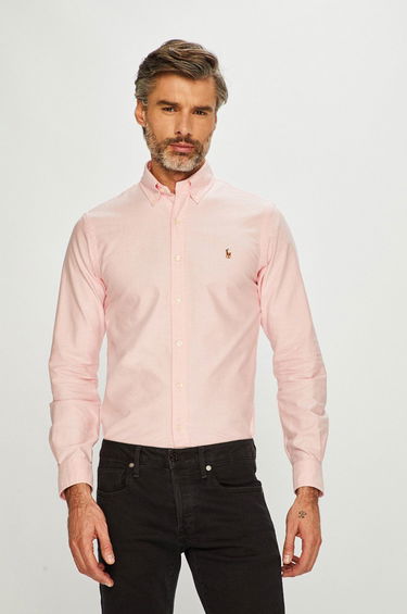 Košeľa Polo by Ralph Lauren Slim Oxford Shirt Ružová | 710549084008, 0