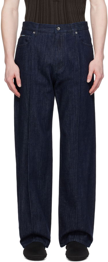 Džínsy Dolce & Gabbana Seamed Jeans Modrá | GWVNXD G8KG6, 0