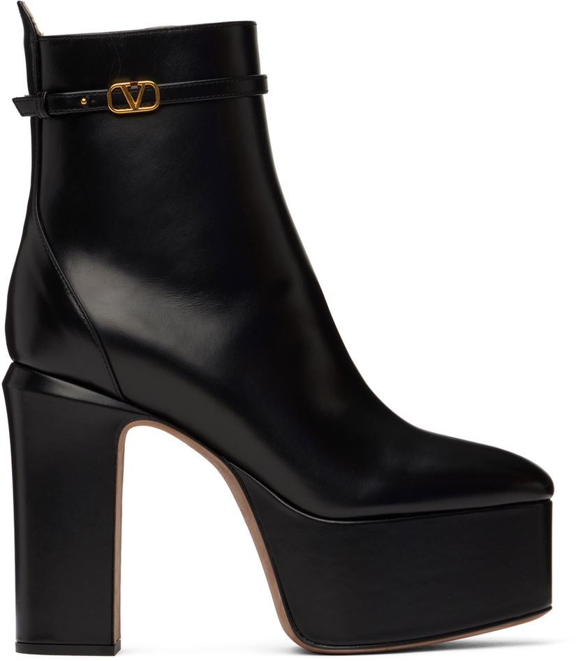 Tenisky a topánky Valentino Valentino Garavani VLogo Platform Ankle Boots Čierna | 3W2S0FE2ATZ