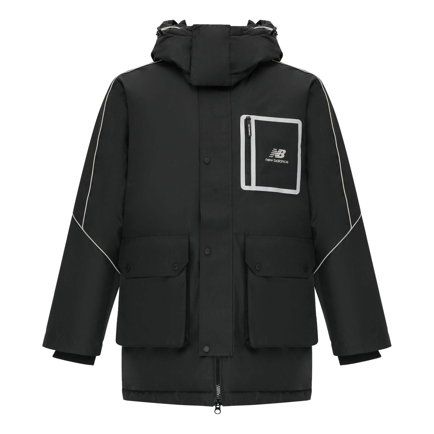 Parka New Balance Sportswear Hooded Jacket Čierna | AMJ14320-BK, 0