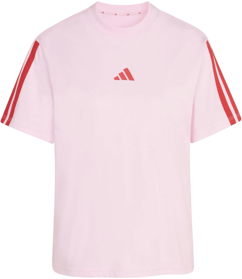 Tričko adidas Originals Short Sleeve T-Shirt Essentials 3 Stripes Ružová | kc5199