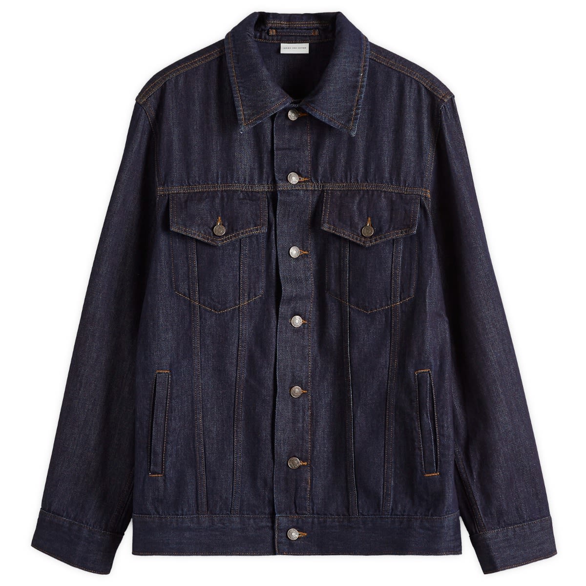 Bunda Dries Van Noten Dries Van Noten Vipin Denim Jacket, Size Large Modrá | 251-020503-1552-507, 0