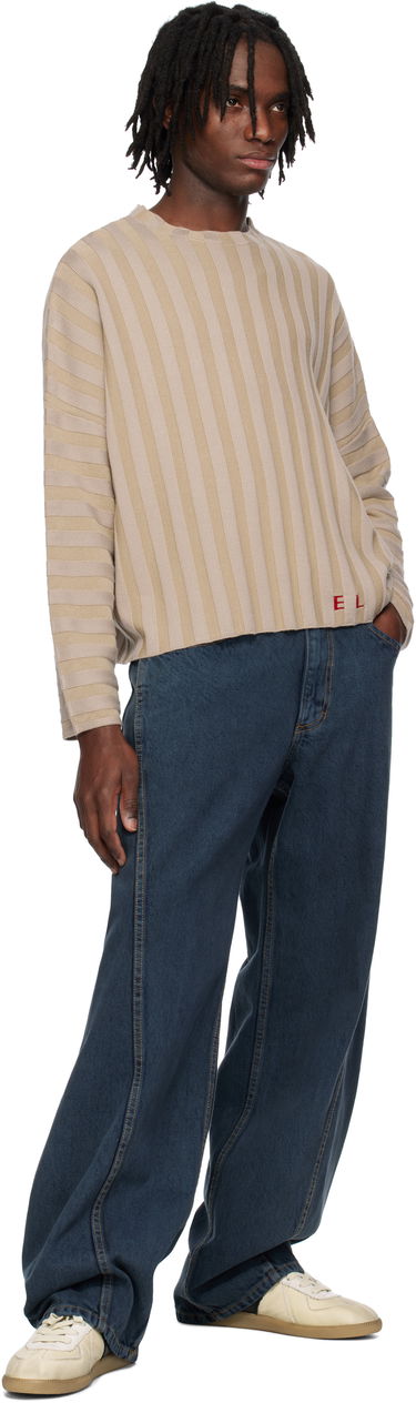 Sveter Eckhaus Latta Eckhaus Latta Keyboard Knit Sweater Béžová | 8026-EL-PS25-DU - DUNE, 3