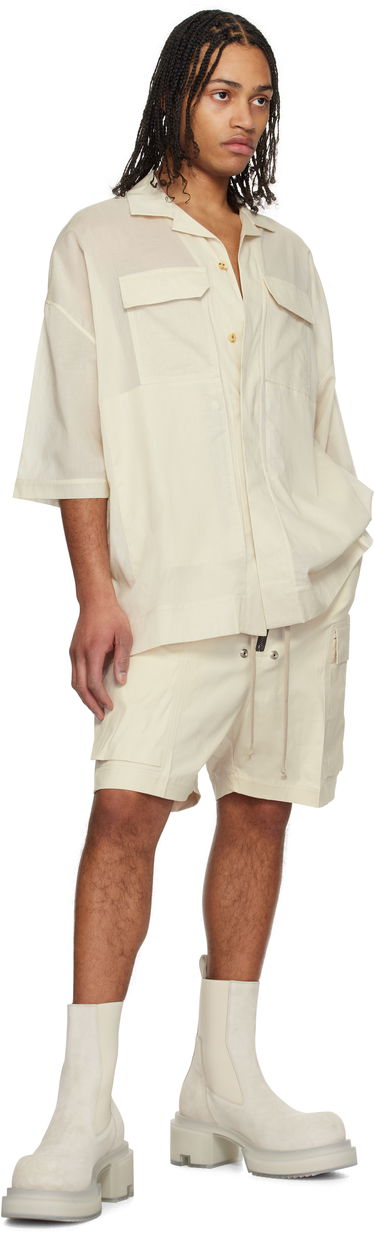 Košeľa Rick Owens Rick Owens Hollywood Magnum Tommy Shirt Béžová | RU01E5298 CV, 3