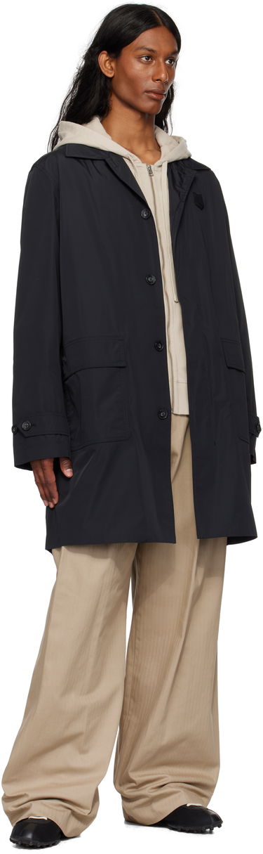 Kabáty MAISON KITSUNÉ Maison Kitsuné Light Mac Coat Čierna | OM02212WQ4044, 3