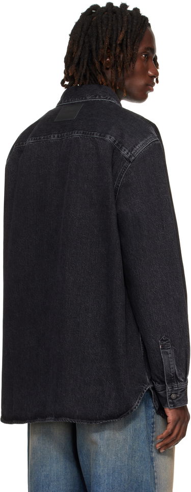 Košeľa Acne Studios Button-Up Denim Shirt Čierna | CB0082-, 2