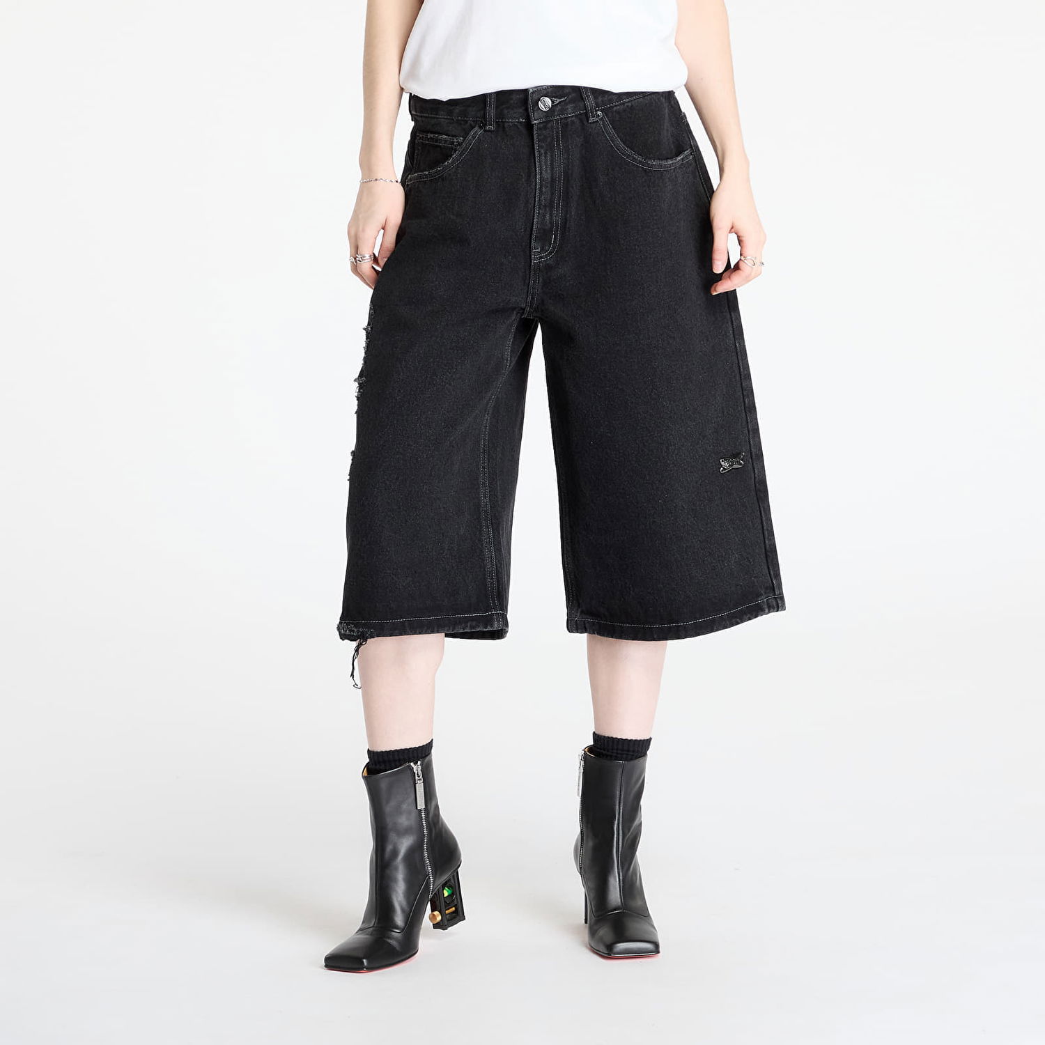 Šortky Footshop FTSHP Walking Art II Jorts Čierna | FTSHP_405, 1