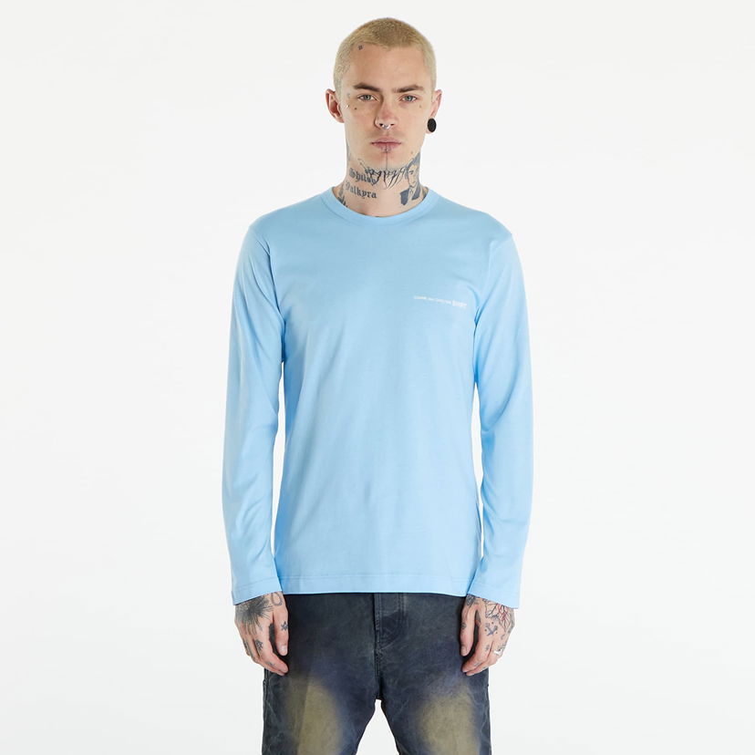 Tričko Comme des Garçons SHIRT Long Sleeve Tee Knit Blue Modrá | FM-T024 Blue