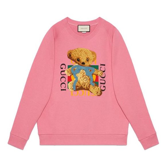 Sveter Gucci Gucci Animal Print Long Sleeve Sweater Ružová | 489677-X9N17-5681, 0