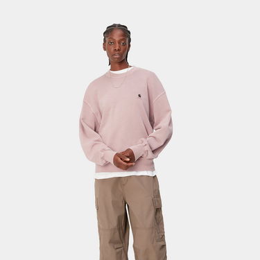 Mikina Carhartt WIP Nelson Sweatshirt "Glassy Pink garment dyed" Ružová | I029537_1NJ_GD, 0