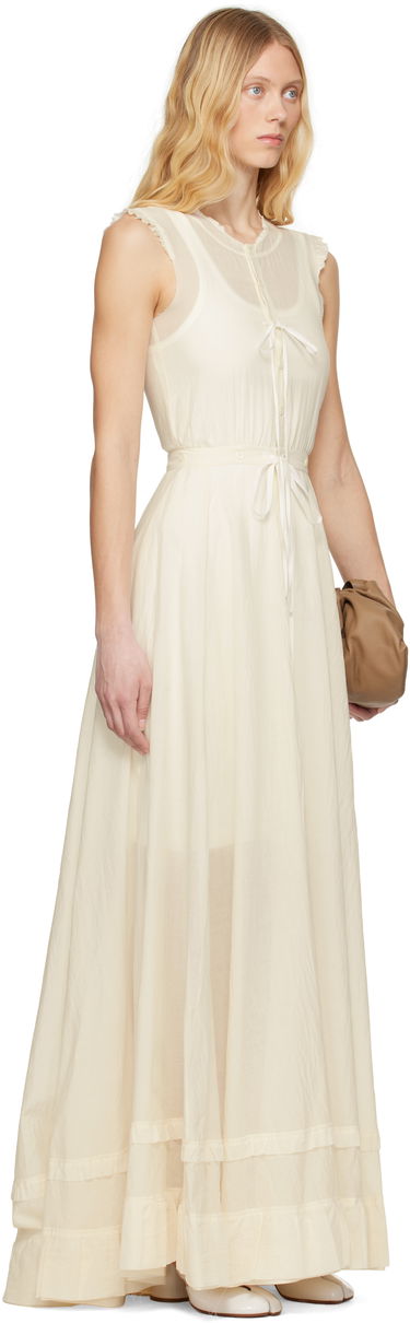 Šaty Maison Margiela MM6 Maison Margiela Cotton Voile Maxi Dress Biela | S62DG0045 M35440, 1