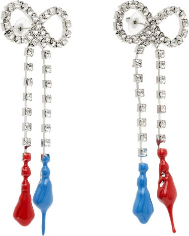 Náušnice Ottolinger Ottolinger Crystal Bow Drop Earrings Metalická | 125-902425-01, 1