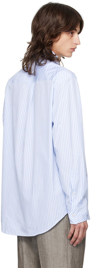 Košeľa Paul Smith Paul Smith Oversized Fit Striped Shirt Modrá | M1R-045Z-N02404-40, 2