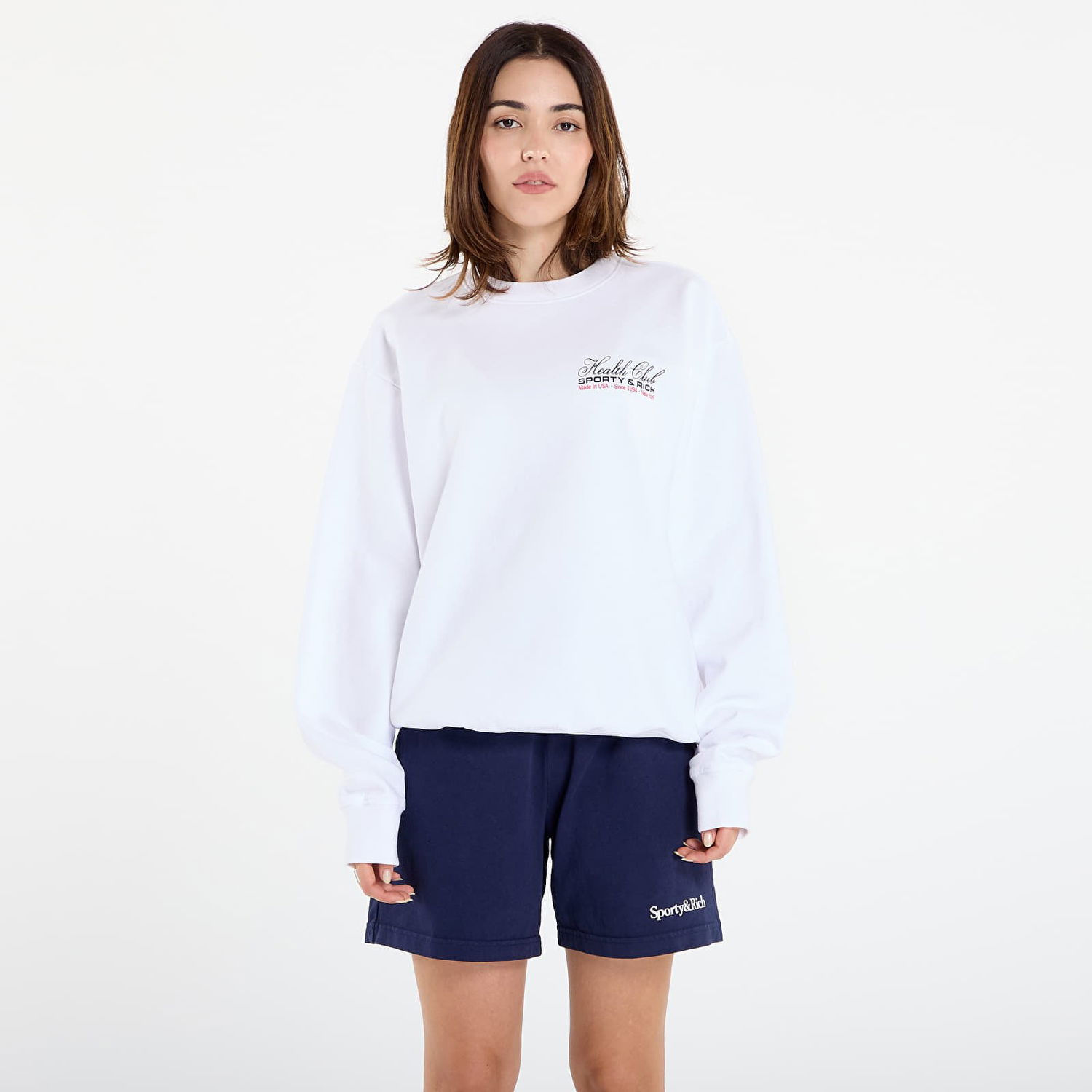 Mikina Sporty & Rich Sporty & Rich Health Club Crewneck Sweatshirt Biela | ST071602015WH01, 0